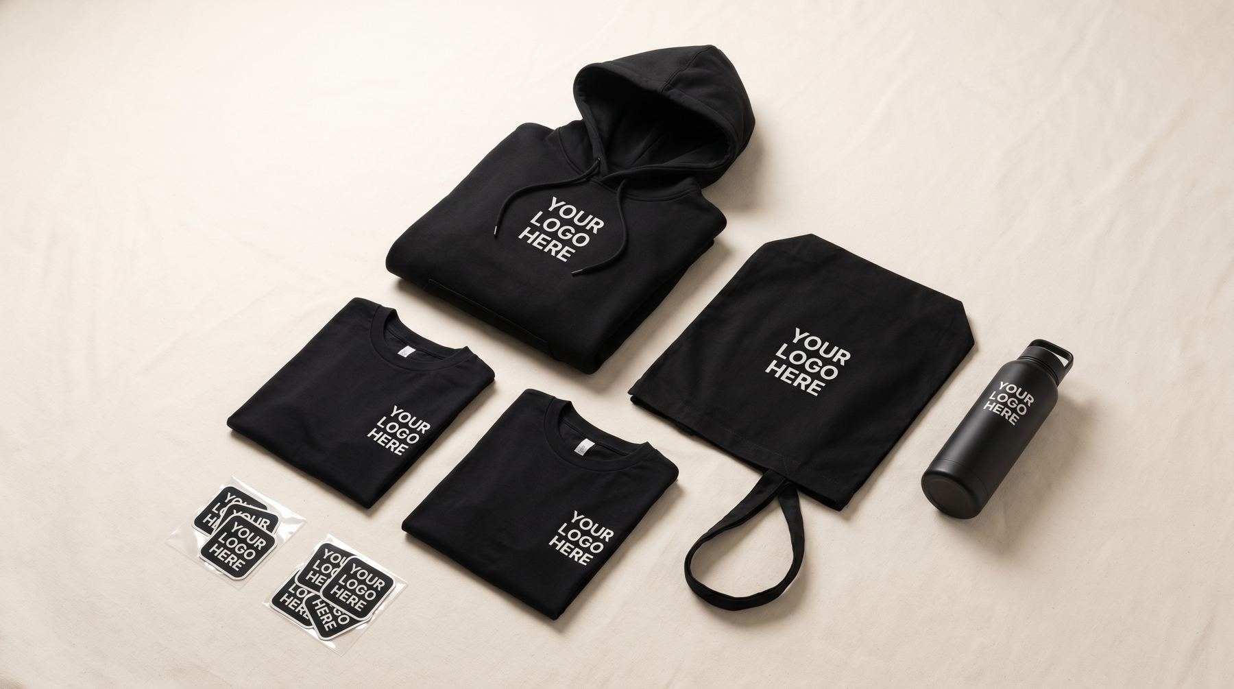 Scale-pakken: hoodie, t-shirt, tote bag og paraply