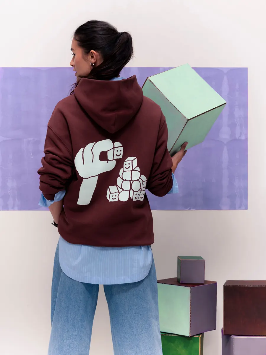Hoodie med tryk fra Figma