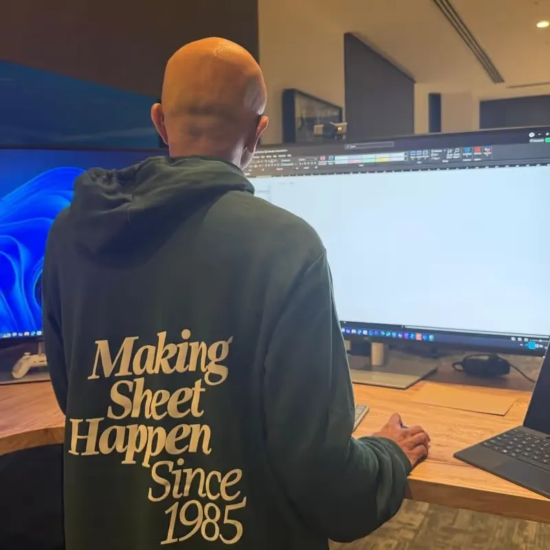 Hoodie med tryk fra Microsoft