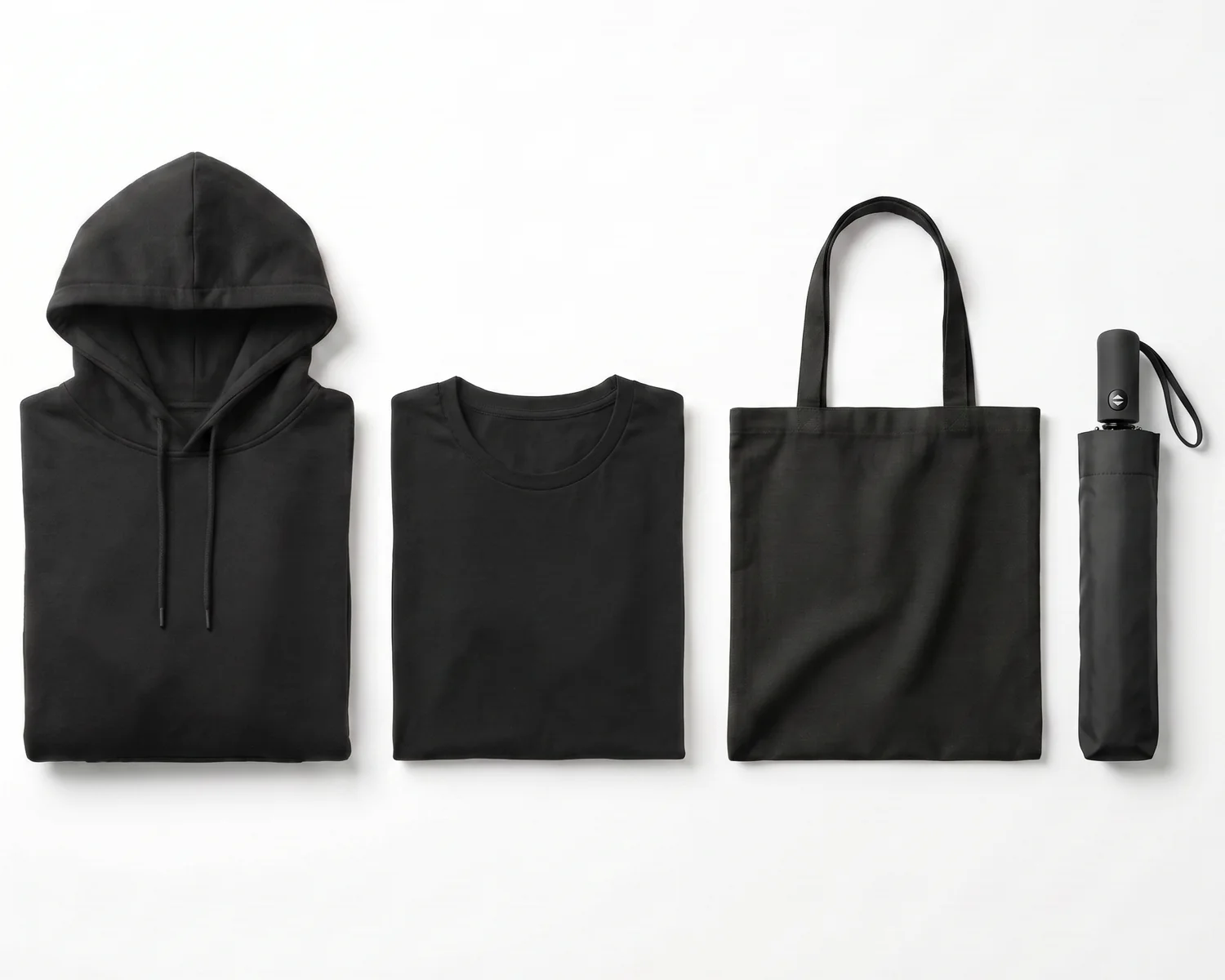 Scale-pakken: hoodie, t-shirt, tote bag og paraply